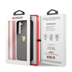 Ferrari FEHCS22SFCAK S22 S901 juodos spalvos kietas dėklas On Track Real Carbon - Image 8