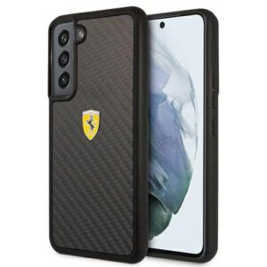 Ferrari FEHCS22MFCAK S22+ S906 juodos spalvos kietas dėklas On Track Real Carbon