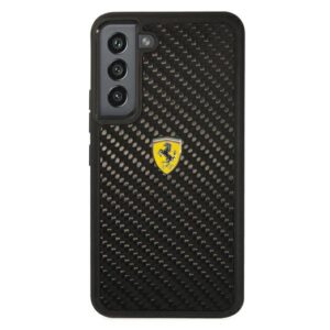 Ferrari FEHCS22MFCAK S22+ S906 juodos spalvos kietas dėklas On Track Real Carbon - Image 3