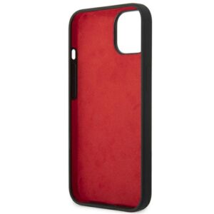 Ferrari FEHCP14MSIBBK Apple iPhone 14 Plus /15 Plus 6,7" juodos spalvos kietas dėklas Silicone Metal Logo - Image 7