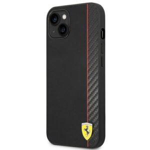 Ferrari FEHCP14MAXBK Apple iPhone 14 Plus / 15 Plus 6.7" juodos spalvos kietas dėklas Carbon - Image 2