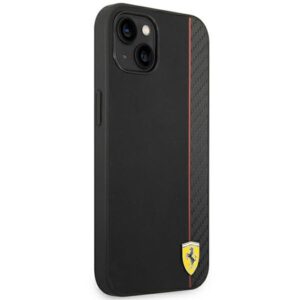 Ferrari FEHCP14MAXBK Apple iPhone 14 Plus / 15 Plus 6.7" juodos spalvos kietas dėklas Carbon - Image 4