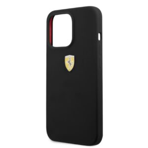 Ferrari FESSIHMP13XBK Apple iPhone 13 Pro Max 6,7" juodos spalvos kietas dėklas Silicone MagSafe - Image 6