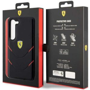 Ferrari FEHCS23SPBAK S23 S911juodos spalvos kietas dėklas Hot Stamp Lines - Image 8