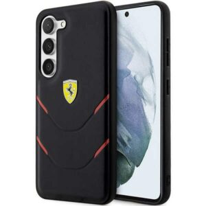 Ferrari FEHCS23SPBAK S23 S911juodos spalvos kietas dėklas Hot Stamp Lines