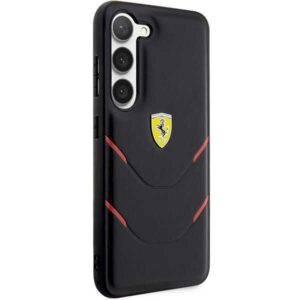 Ferrari FEHCS23MPBAK S23+ S916 juodos spalvos kietas dėklas Hot Stamp Lines - Image 4