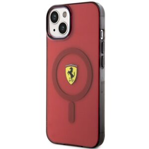 Ferrari FEHMP14SURKR Apple iPhone 14 / 15 / 13 6.1" red kietas dėklas Translucent Magsafe - Image 2