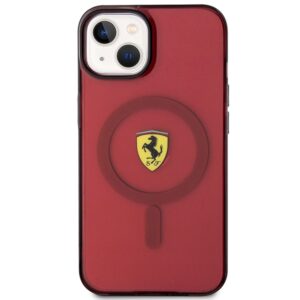 Ferrari FEHMP14SURKR Apple iPhone 14 / 15 / 13 6.1" red kietas dėklas Translucent Magsafe - Image 3