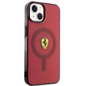 Ferrari FEHMP14SURKR Apple iPhone 14 / 15 / 13 6.1" red kietas dėklas Translucent Magsafe - Image 4