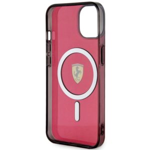 Ferrari FEHMP14SURKR Apple iPhone 14 / 15 / 13 6.1" red kietas dėklas Translucent Magsafe - Image 7