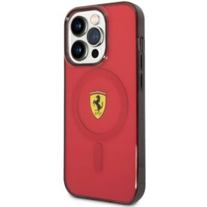 Ferrari FEHMP14XURKR Apple iPhone 14 Pro Max 6.7" red kietas dėklas Translucent Magsafe - Image 2