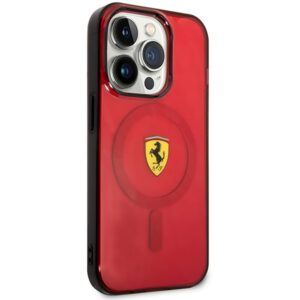 Ferrari FEHMP14XURKR Apple iPhone 14 Pro Max 6.7" red kietas dėklas Translucent Magsafe - Image 4