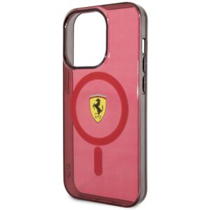 Ferrari FEHMP14XURKR Apple iPhone 14 Pro Max 6.7" red kietas dėklas Translucent Magsafe - Image 6