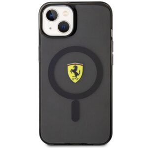Ferrari FEHMP14SURKK Apple iPhone 14 / 15 / 13 6.1" juodos spalvos kietas dėklas Translucent Magsafe - Image 3