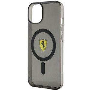 Ferrari FEHMP14SURKK Apple iPhone 14 / 15 / 13 6.1" juodos spalvos kietas dėklas Translucent Magsafe - Image 6