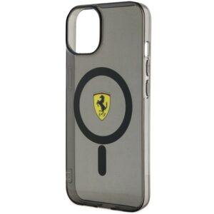 Ferrari FEHMP14MURKK Apple iPhone 14 Plus / 15 Plus 6.7" juodos spalvos kietas dėklas Translucent Magsafe - Image 6