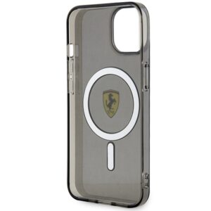 Ferrari FEHMP14MURKK Apple iPhone 14 Plus / 15 Plus 6.7" juodos spalvos kietas dėklas Translucent Magsafe - Image 7