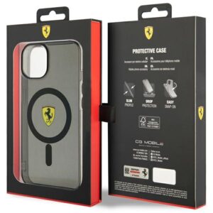 Ferrari FEHMP14MURKK Apple iPhone 14 Plus / 15 Plus 6.7" juodos spalvos kietas dėklas Translucent Magsafe - Image 8