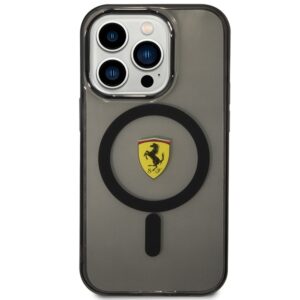 Ferrari FEHMP14XURKK Apple iPhone 14 Pro Max 6.7" juodos spalvos kietas dėklas Translucent Magsafe - Image 3
