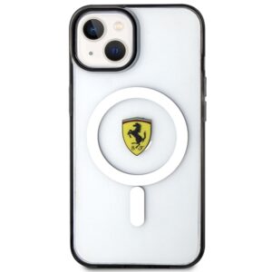 Ferrari FEHMP14SURKT Apple iPhone 14 / 15 / 13 6.1" skaidrus kietas dėklas Outline Magsafe - Image 3