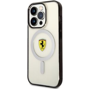 Ferrari FEHMP14LURKT Apple iPhone 14 Pro 6,1" skaidrus kietas dėklas Outline Magsafe - Image 2