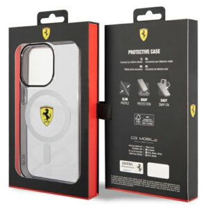 Ferrari FEHMP14LURKT Apple iPhone 14 Pro 6,1" skaidrus kietas dėklas Outline Magsafe - Image 8