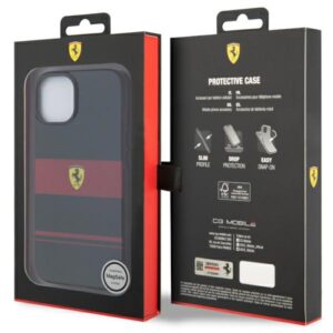 Ferrari FEHMP14SUCOK Apple iPhone 14 / 15 / 13 6.1" juodos spalvos kietas dėklas IMD Combi Magsafe - Image 8