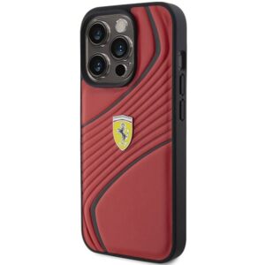 Ferrari FEHCP15LPTWR Apple iPhone 15 Pro 6.1" red kietas dėklas Twist Metal Logo - Image 2