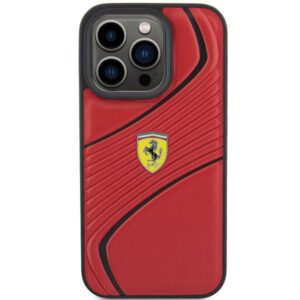 Ferrari FEHCP15LPTWR Apple iPhone 15 Pro 6.1" red kietas dėklas Twist Metal Logo - Image 3