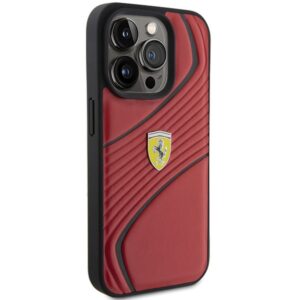 Ferrari FEHCP15LPTWR Apple iPhone 15 Pro 6.1" red kietas dėklas Twist Metal Logo - Image 4