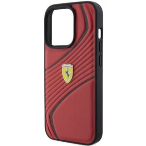 Ferrari FEHCP15LPTWR Apple iPhone 15 Pro 6.1" red kietas dėklas Twist Metal Logo - Image 6