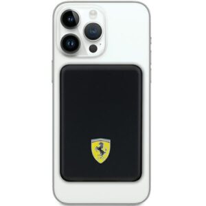 Ferrari Powerbank FEPB5MNCAK 15W 5000mAh juodos spalvos Metal Logo MagSafe - Image 2