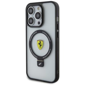 Ferrari FEHMP15LUSCAH Apple iPhone 15 Pro 6.1" skaidrus kietas dėklas Ring Stand 2023 Collection MagSafe - Image 2