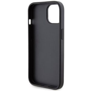 Ferrari FEHCP15SGSPSIK Apple iPhone 15 / 14 /13 6.1" juodos spalvos kietas dėklas Grip Stand Metal Logo - Image 7
