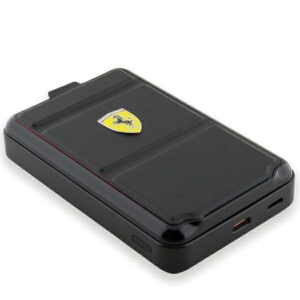 Ferrari Powerbank Wireless 15WFEPB10MSPLEK 10000 mAh with stand function juodos spalvos Metal Logo MagS - Image 5