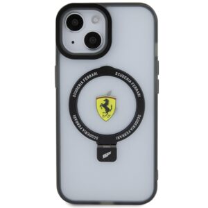 Ferrari FEHMP15MUSCAH Apple iPhone 15 Plus /14 Plus 6.7" skaidrus kietas dėklas Ring Stand 2023 Collection M - Image 3