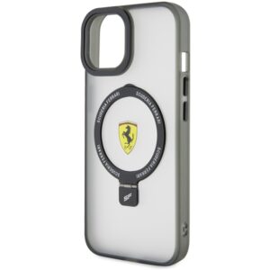 Ferrari FEHMP15MUSCAH Apple iPhone 15 Plus /14 Plus 6.7" skaidrus kietas dėklas Ring Stand 2023 Collection M - Image 6