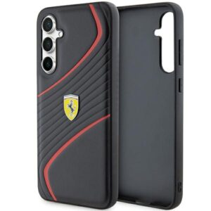 Ferrari FEHCS23FEPTWK S23 FE S711 juodos spalvos kietas dėklas Twist Metal Logo