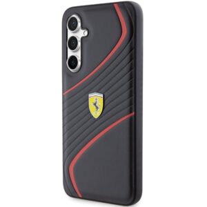 Ferrari FEHCS23FEPTWK S23 FE S711 juodos spalvos kietas dėklas Twist Metal Logo - Image 2