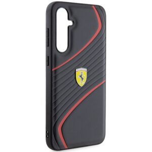 Ferrari FEHCS23FEPTWK S23 FE S711 juodos spalvos kietas dėklas Twist Metal Logo - Image 4