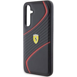 Ferrari FEHCS23FEPTWK S23 FE S711 juodos spalvos kietas dėklas Twist Metal Logo - Image 5