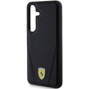 Ferrari FEHMS24SP3BAK S24 S921 juodos spalvos kietas dėklas Hot Stamp V Lines MagSafe - Image 6