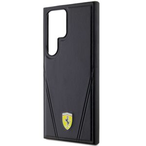 Ferrari FEHMS24LP3BAK S24 Ultra S928 juodos spalvos kietas dėklas Hot Stamp V Lines MagSafe - Image 6