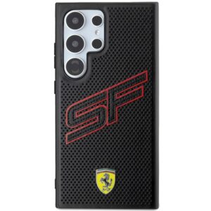 Ferrari FEHCS24LPINK S24 Ultra S928 juodos spalvos kietas dėklas Big SF Perforated - Image 3
