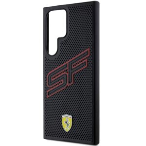 Ferrari FEHCS24LPINK S24 Ultra S928 juodos spalvos kietas dėklas Big SF Perforated - Image 6