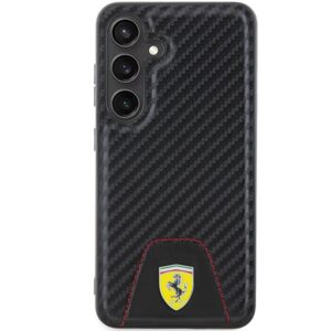 Ferrari FEHCS24SN3 PUK S24 S921 juodos spalvos kietas dėklas Carbon Stitched Bottom - Image 3