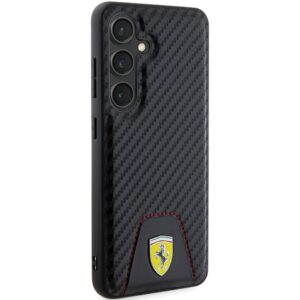 Ferrari FEHCS24SN3 PUK S24 S921 juodos spalvos kietas dėklas Carbon Stitched Bottom - Image 4