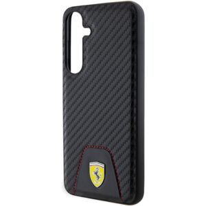 Ferrari FEHCS24MN3 PUK S24+ S926 juodos spalvos kietas dėklas Carbon Stitched Bottom - Image 6