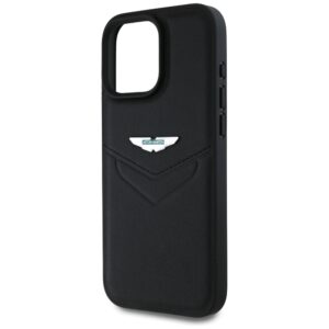 Dėklas Aston Martin HC Leather Victory Design to Apple iPhone 16 Pro juodos spalvos - Image 6