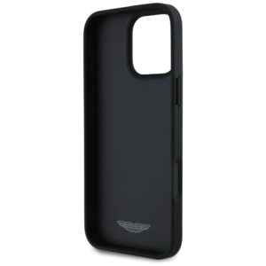 Dėklas Aston Martin HC Leather Victory Design to Apple iPhone 16 Pro juodos spalvos - Image 7